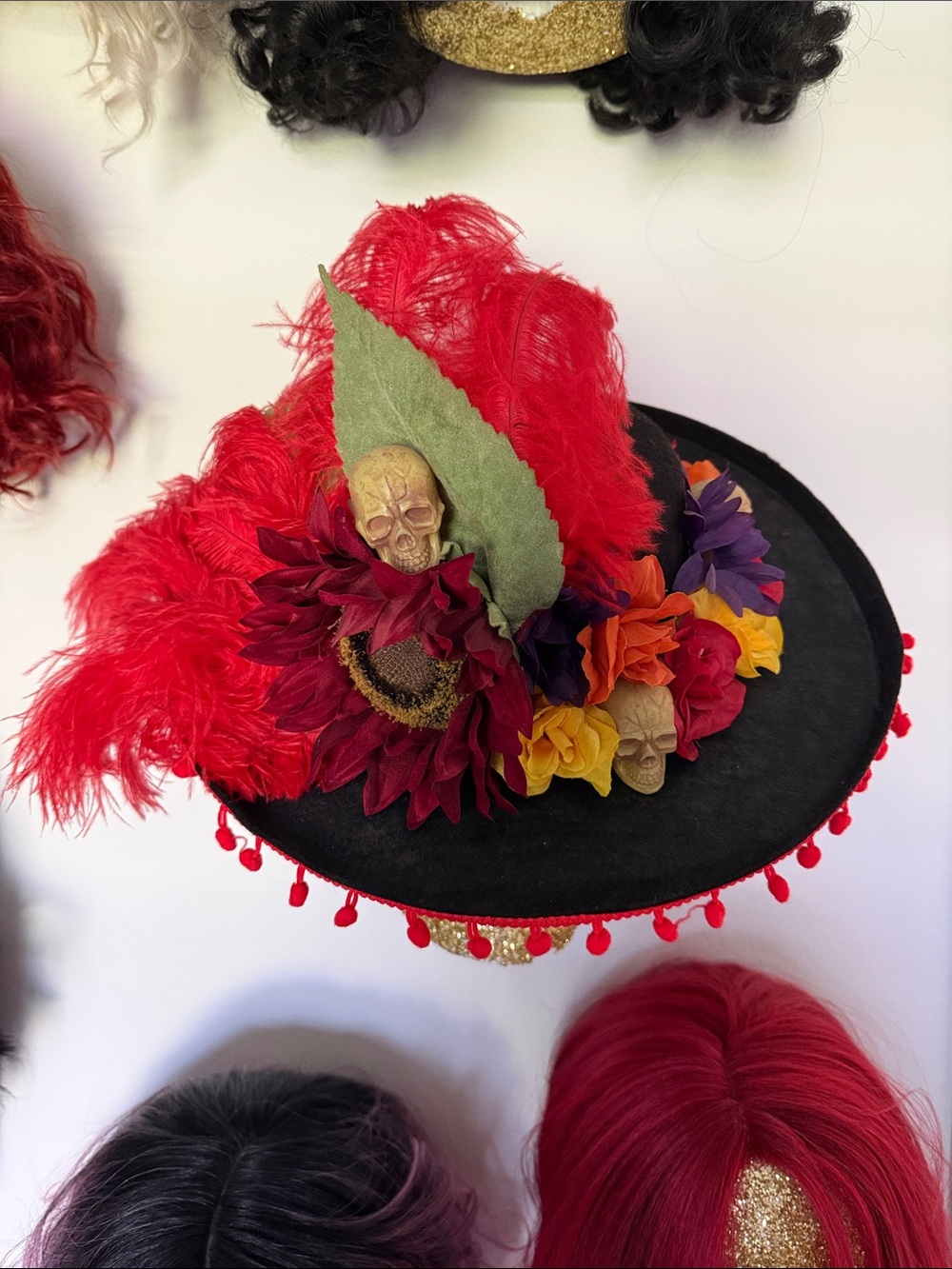 Beautiful Catrina day of the Dead hat